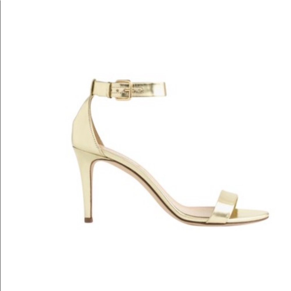 J.Crew Sz 9 Gold Metallic heel. Never been worn